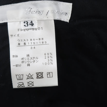 Fairy Powder1 コーデュロイパンツ 黒 メンズ 34 A