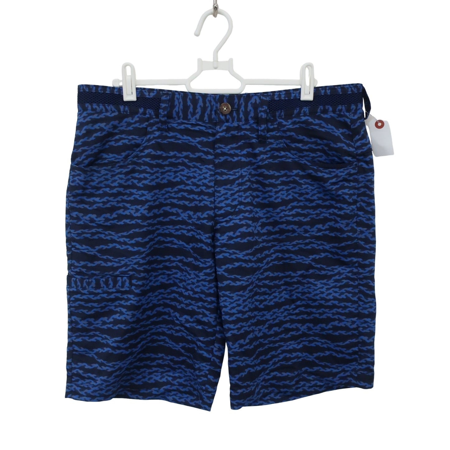 adidas1 ハーフパンツ 青カモフラ柄 メンズ L A