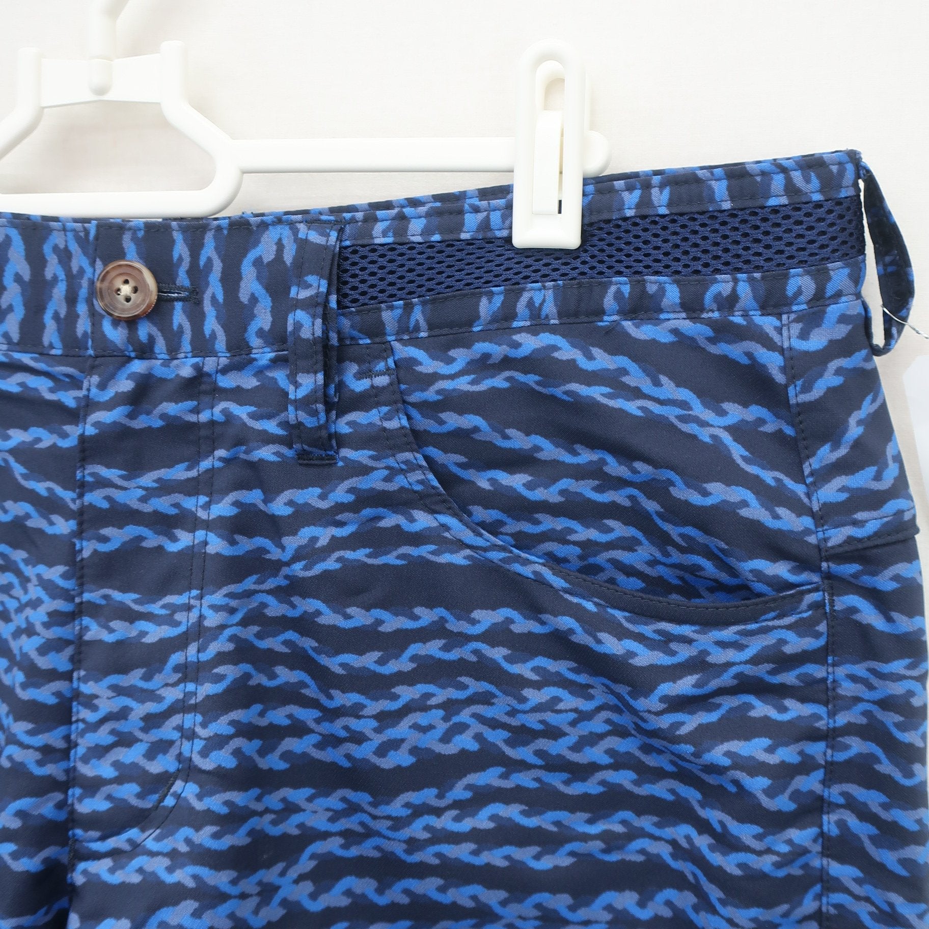 adidas1 ハーフパンツ 青カモフラ柄 メンズ L A