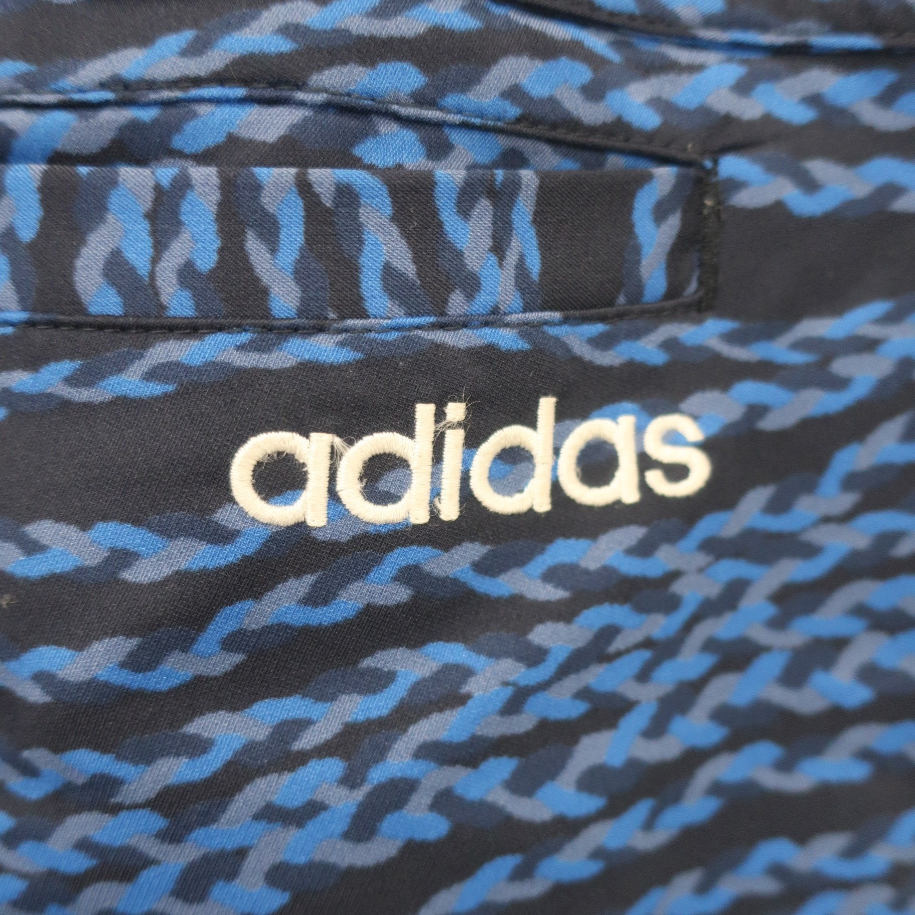 adidas1 ハーフパンツ 青カモフラ柄 メンズ L A