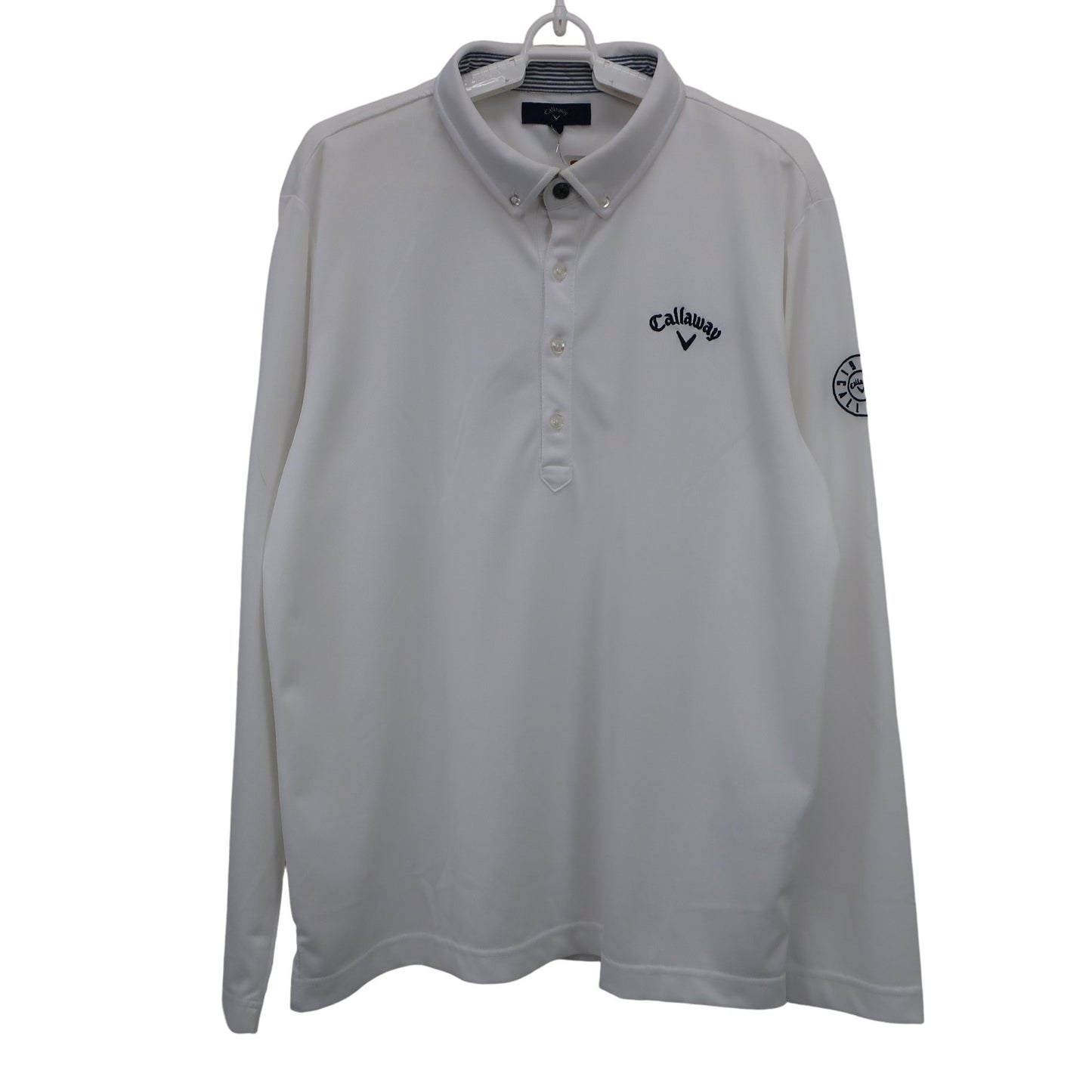 Callaway(キャロウェイ) 長袖ポロシャツ 白 メンズ LL 241-0233500 A