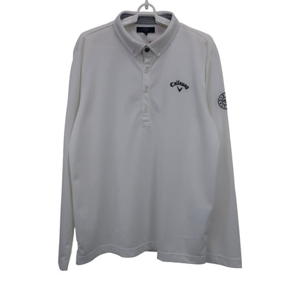 Callaway(キャロウェイ) 長袖ポロシャツ 白 メンズ LL 241-0233500 A