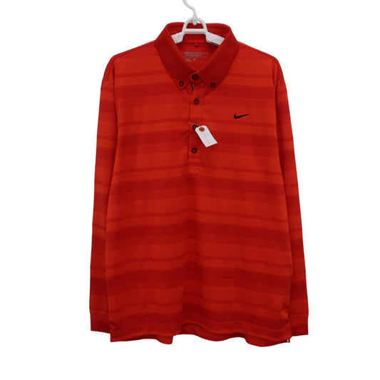 NIKE GOLF(ナイキゴルフ) 長袖ポロシャツ 赤 メンズ XL A