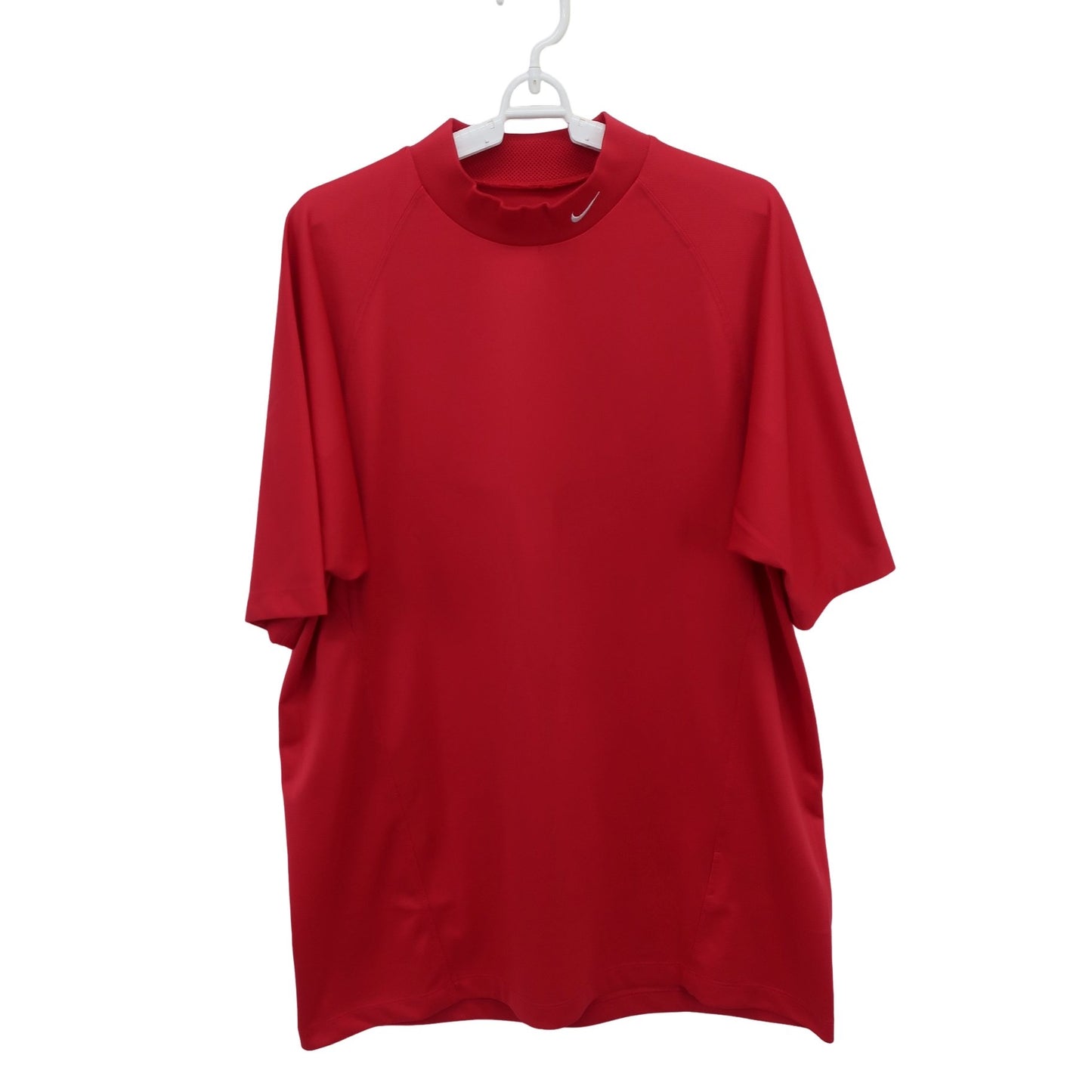 NIKE GOLF(ナイキゴルフ) 半袖モックネックシャツ 赤 メンズ XL A