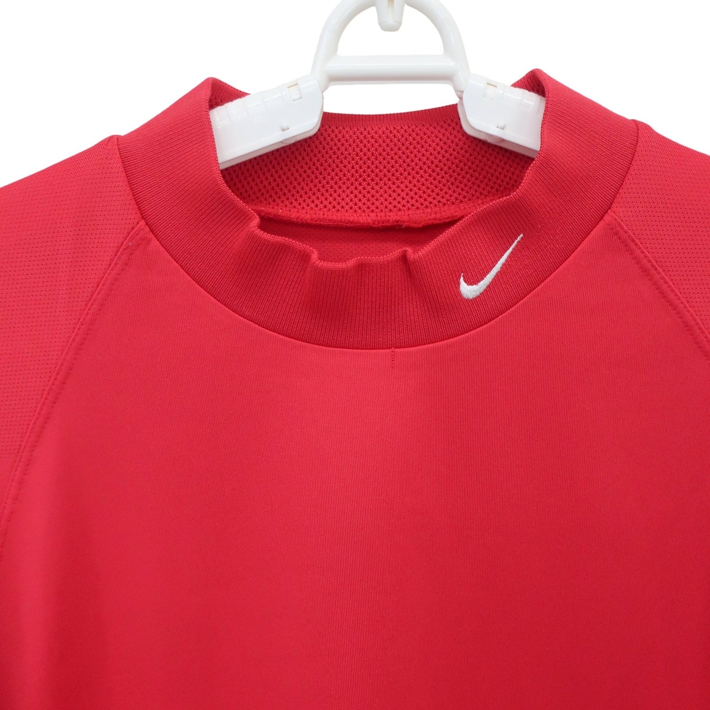 NIKE GOLF(ナイキゴルフ) 半袖モックネックシャツ 赤 メンズ XL A