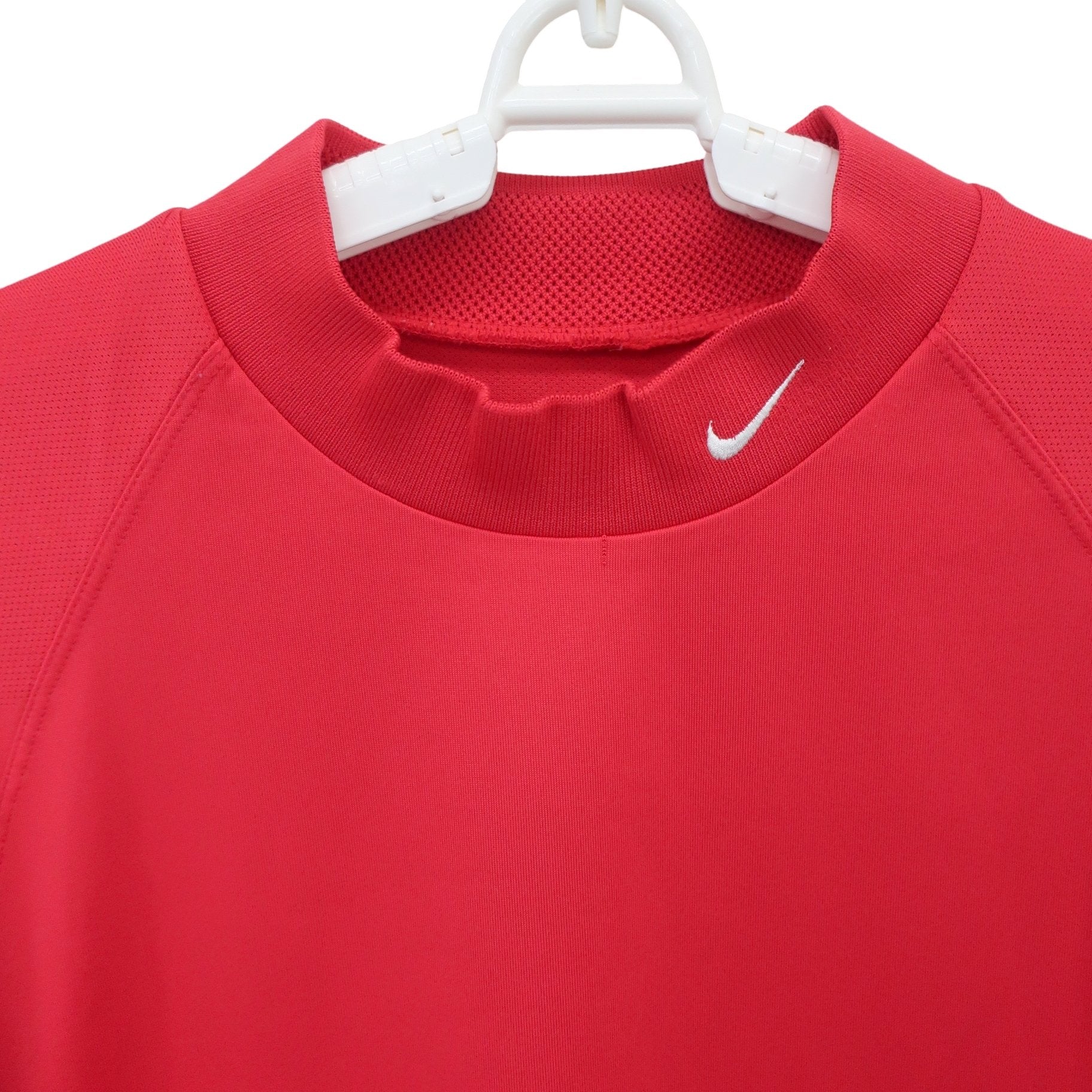 NIKE GOLF(ナイキゴルフ) 半袖モックネックシャツ 赤 メンズ XL A