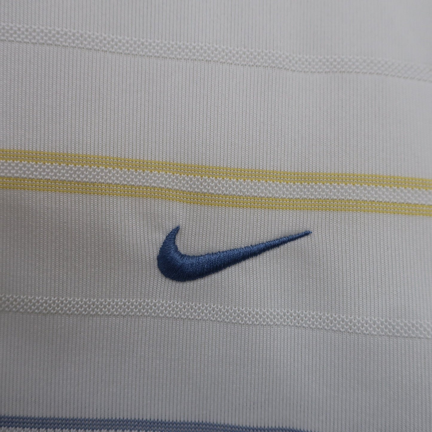 NIKE GOLF(ナイキゴルフ) ポロシャツ 白カラフルボーダー メンズ A