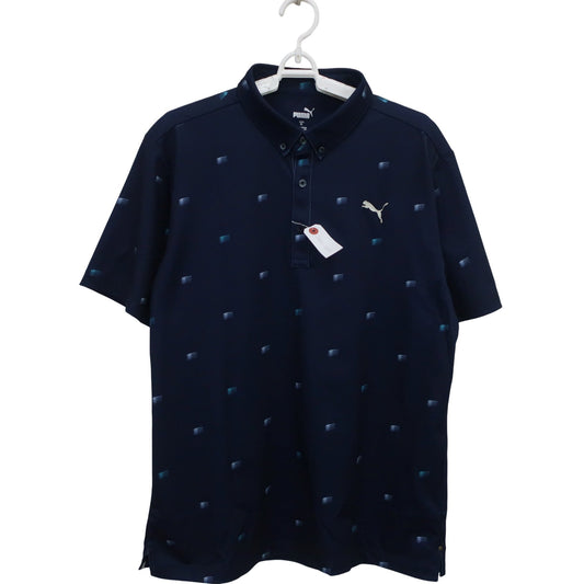 PUMA GOLF(プーマゴルフ) ポロシャツ ネイビー メンズ XL B