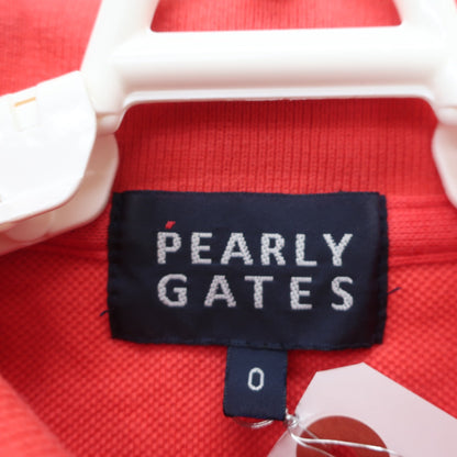 PEARLY GATES(パーリーゲイツ) ポロシャツ 赤 レディース 0 055-160204 B