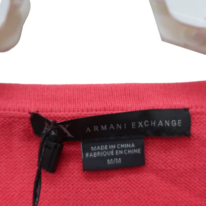 ARMANI EXCHANGE(アルマーニエクスチェンジ) 半袖ニットシャツ ピンク レディース M N