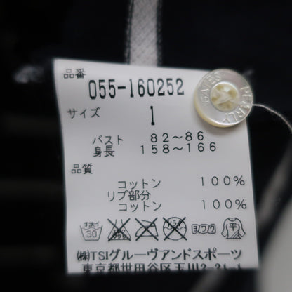 PEARLY GATES(パーリーゲイツ) ポロシャツ 黒 レディース 1 055-160252 B
