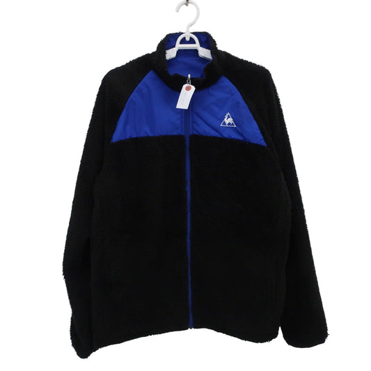 le coq sportif(ルコックスポルティフ) リバーシブルフルジップボアジャケット 青黒 メンズ M A