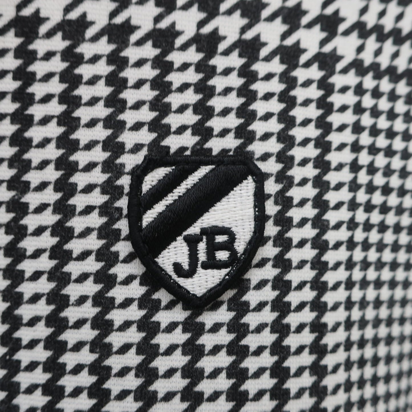 Jack Bunny(ジャックバニー) ポロシャツ 白黒千鳥柄 レディース 1 263-0160238 B