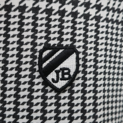 Jack Bunny(ジャックバニー) ポロシャツ 白黒千鳥柄 レディース 1 263-0160238 B