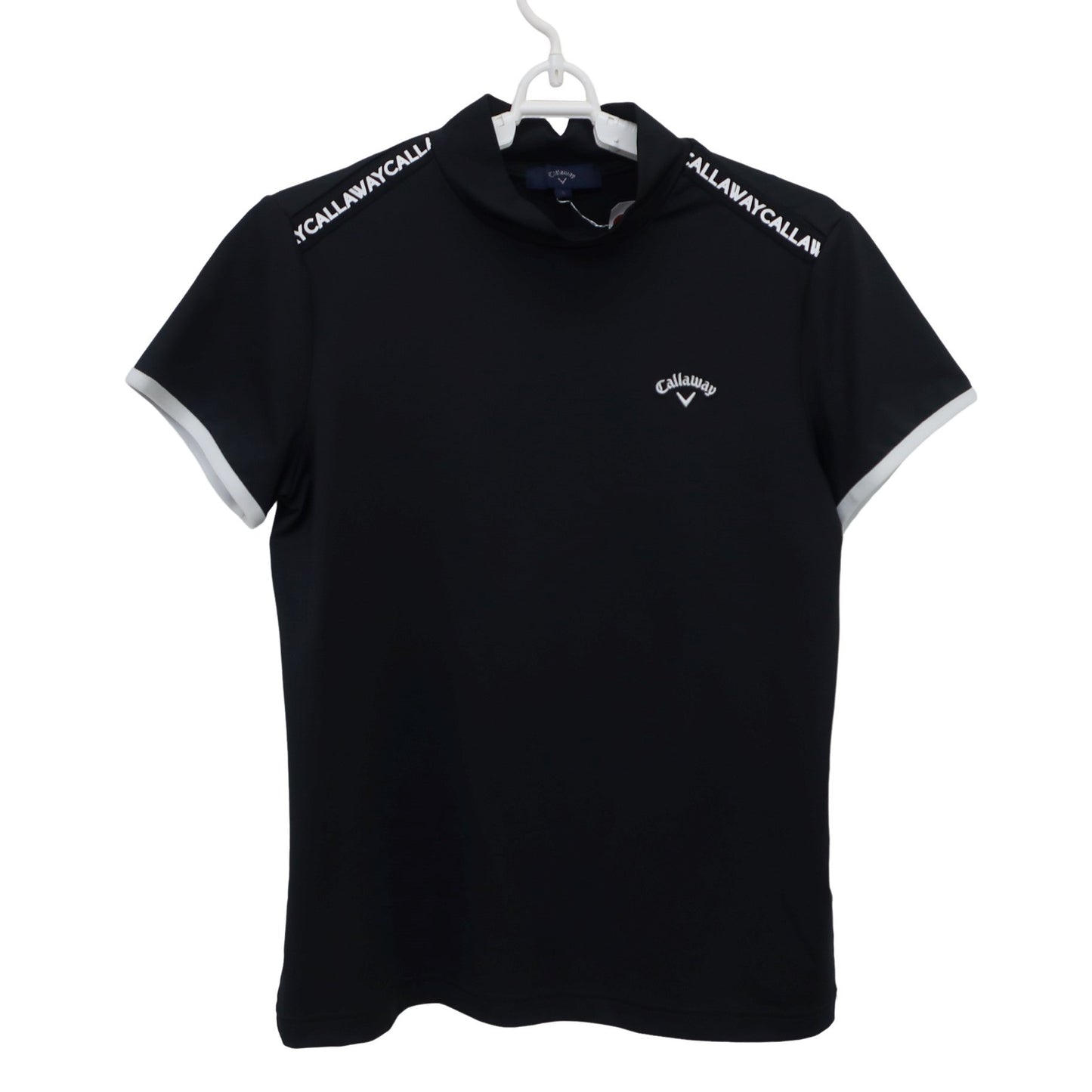 Callaway(キャロウェイ) 半袖モックネックシャツ 黒 レディース L 241-1134801 A