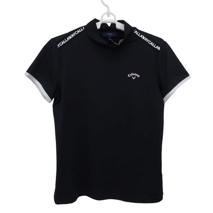 Callaway(キャロウェイ) 半袖モックネックシャツ 黒 レディース L 241-1134801 A