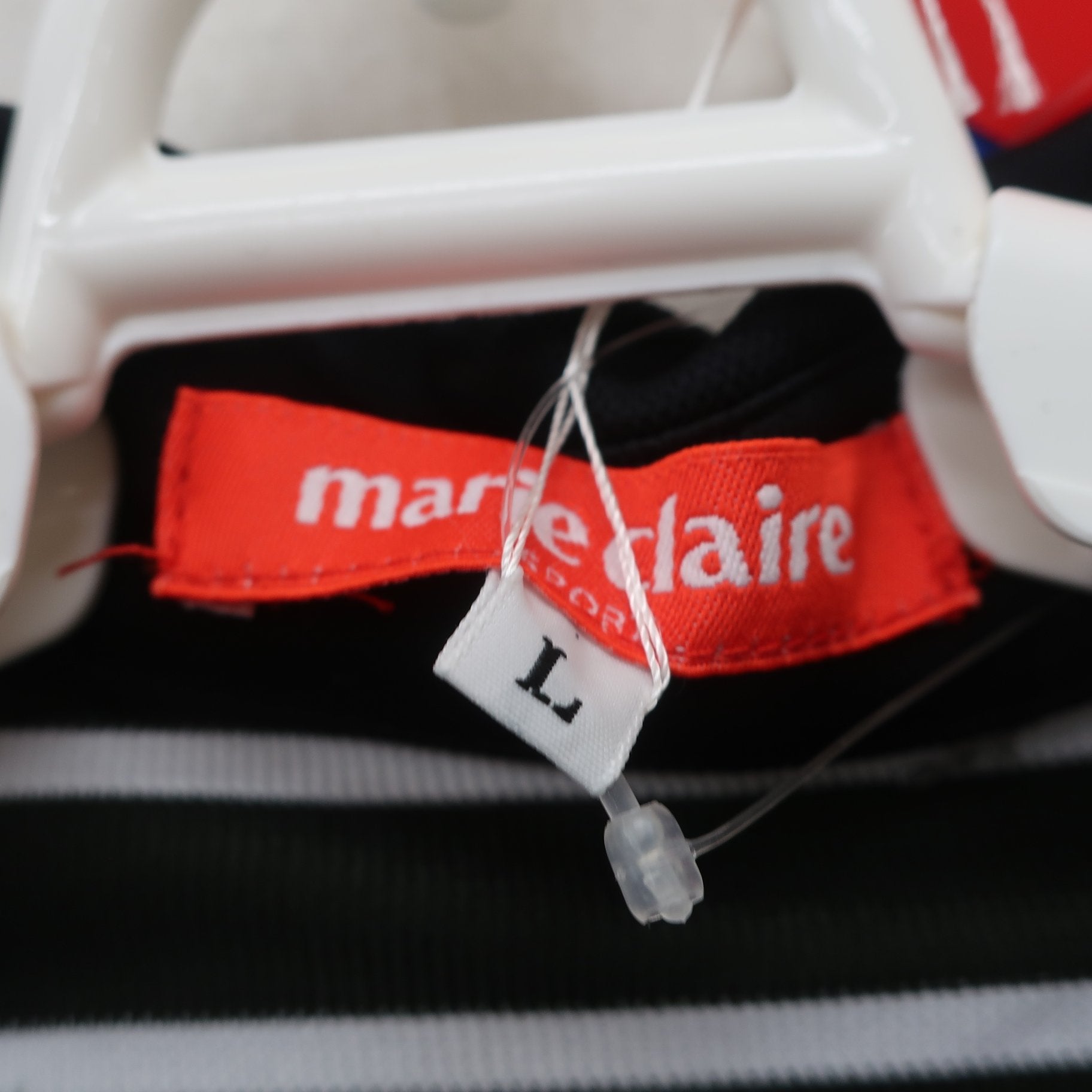 marie claire sport(マリ・クレール・スポーツ) ワンピース 黒白ボーダー レディース L N