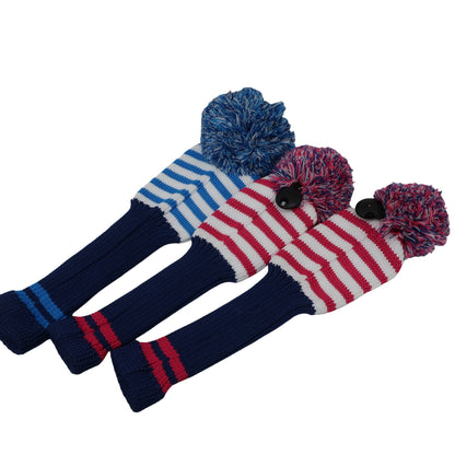 BLUE TEE GOLF1 ヘッドカバー3点セット ピンク / ブルー FW用 / UT用×2 A
