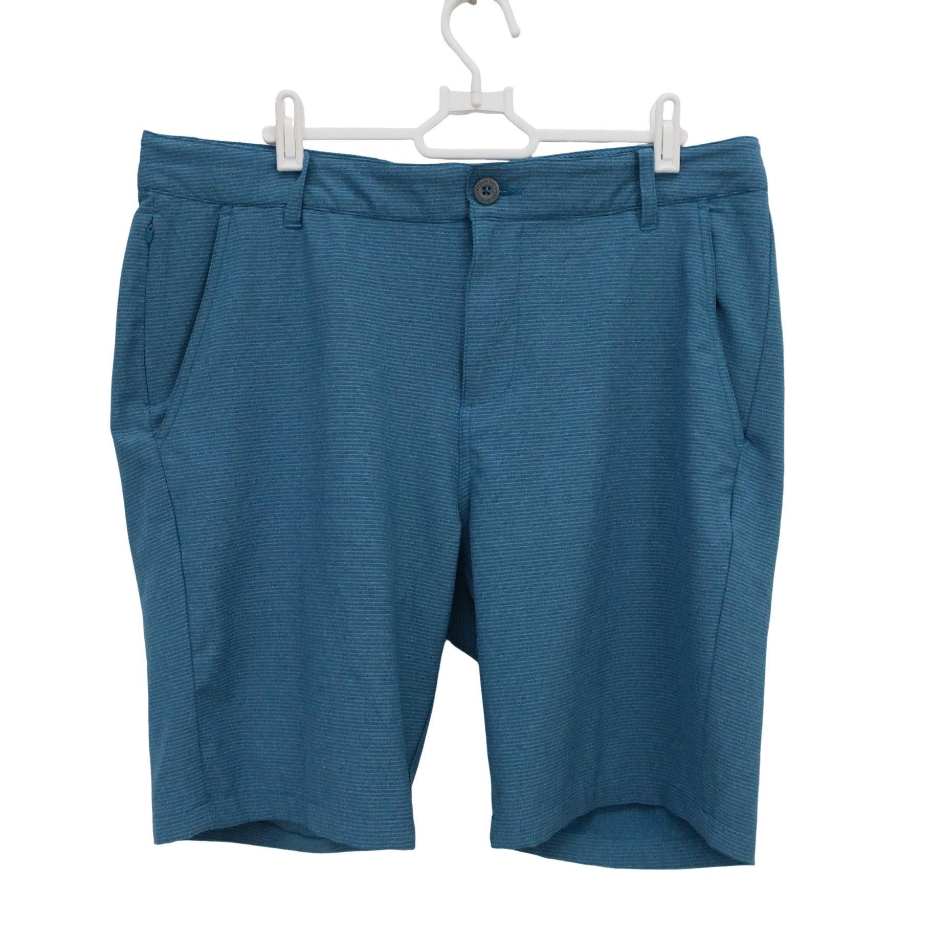 PUMA GOLF1 ハーフパンツ 水色ボーダー メンズ XL A