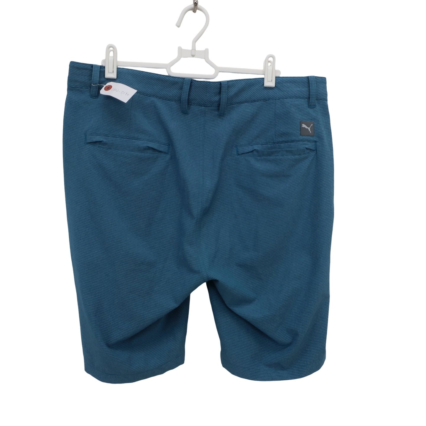 PUMA GOLF1 ハーフパンツ 水色ボーダー メンズ XL A