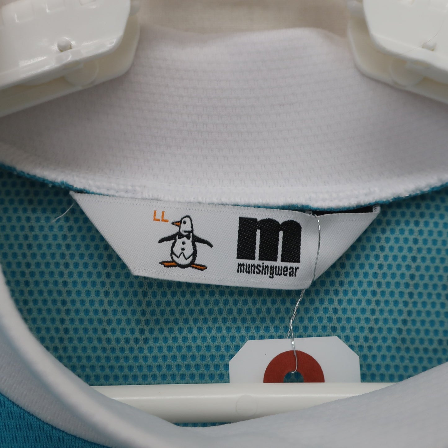 Munsingwear(マンシングウェア) 半袖モックネックシャツ 水色 メンズ LL A