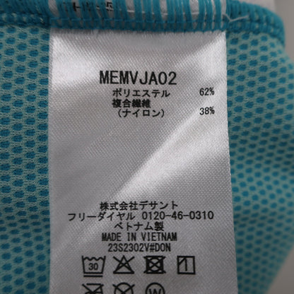 Munsingwear(マンシングウェア) 半袖モックネックシャツ 水色 メンズ LL A