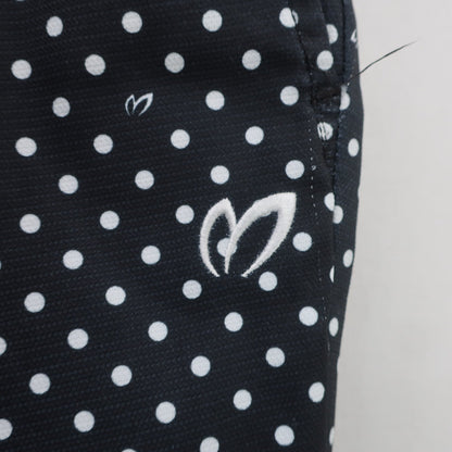 MASTER BUNNY EDITION1 パンツ ネイビー白ドット柄 メンズ 6 758-1131503 B