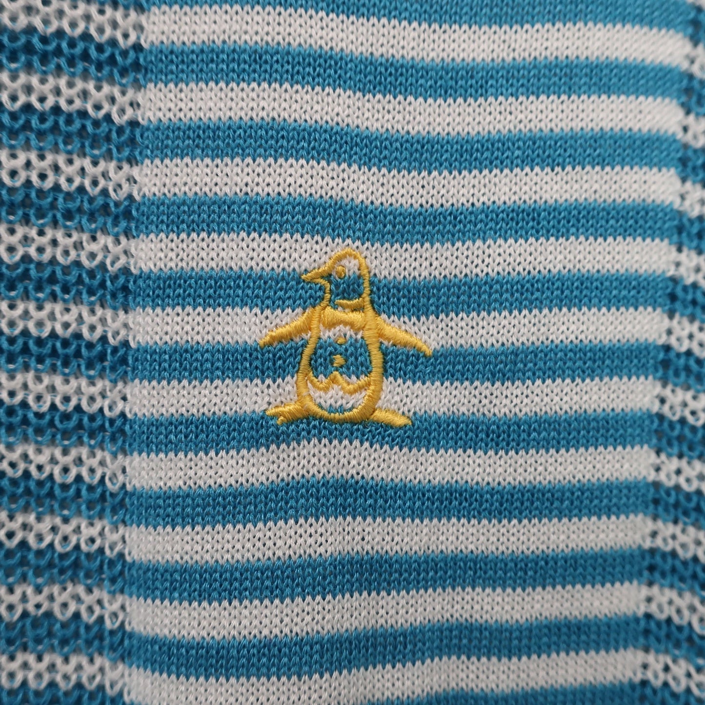 Munsingwear(マンシングウェア) セーター 水色白ボーダー メンズ LL A