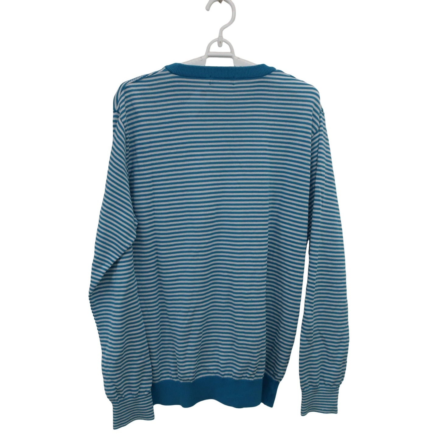 Munsingwear(マンシングウェア) セーター 水色白ボーダー メンズ LL A