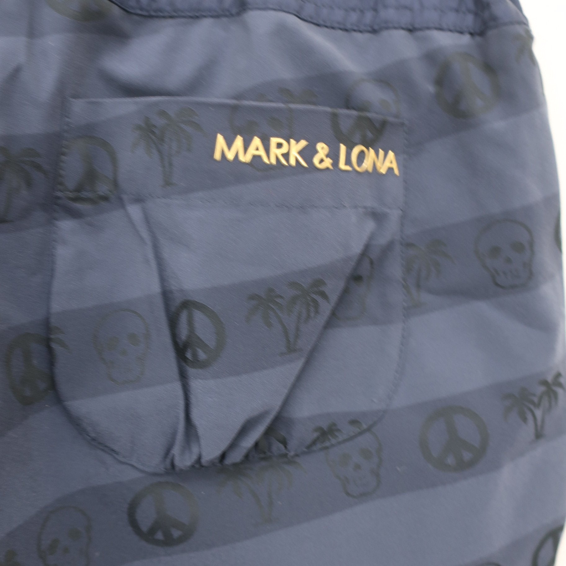 MARK&LONA1 ショートパンツ ネイビー レディース M MLW-17S-T50 A