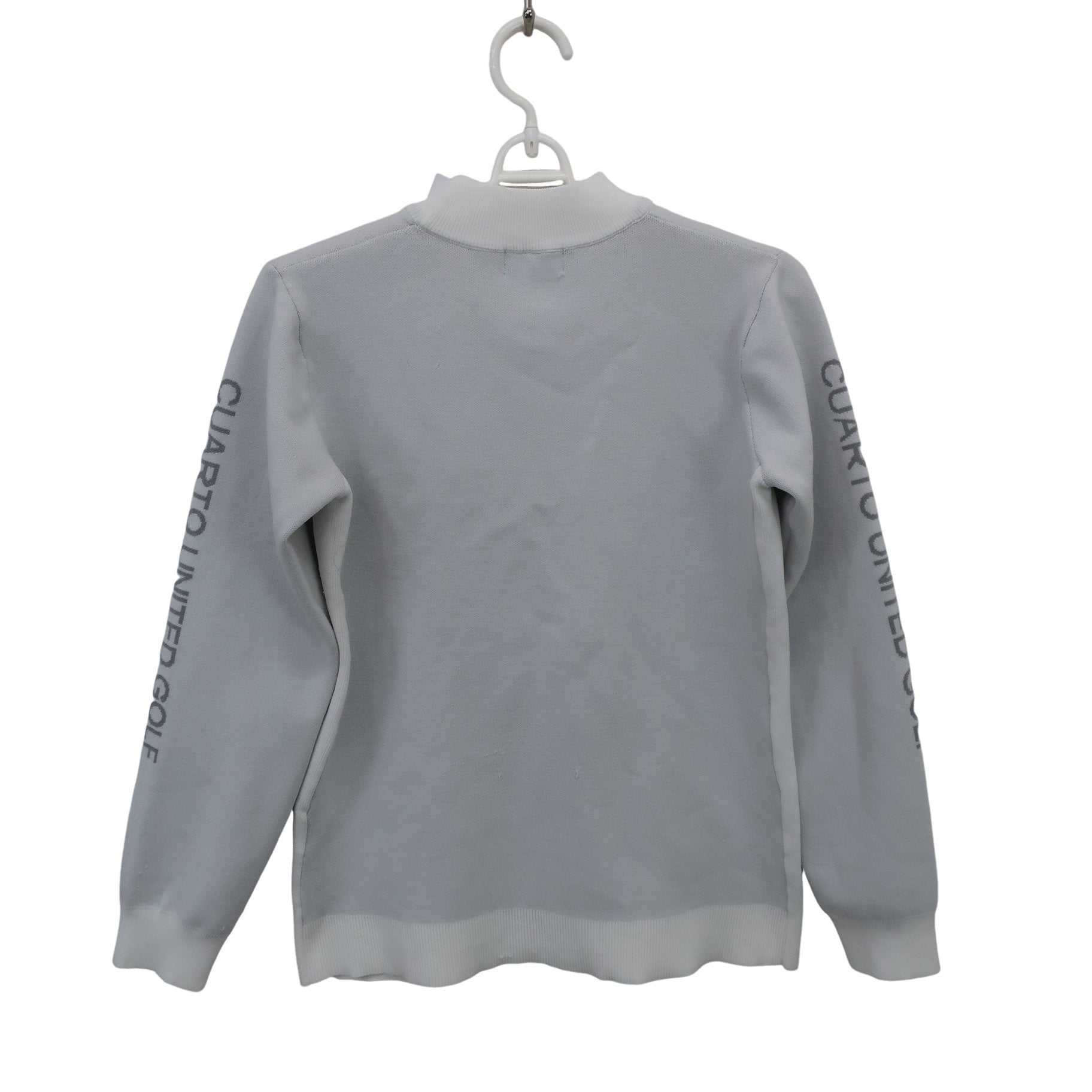 Cuarto UNITED(クアルトユナイテッド) モックネックセーター 白 レディース M B