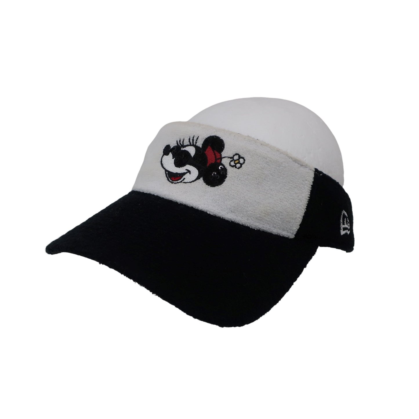 NEW ERA(ニューエラ) サンバイザー 黒白 ミニーちゃん レディース フリーサイズ A