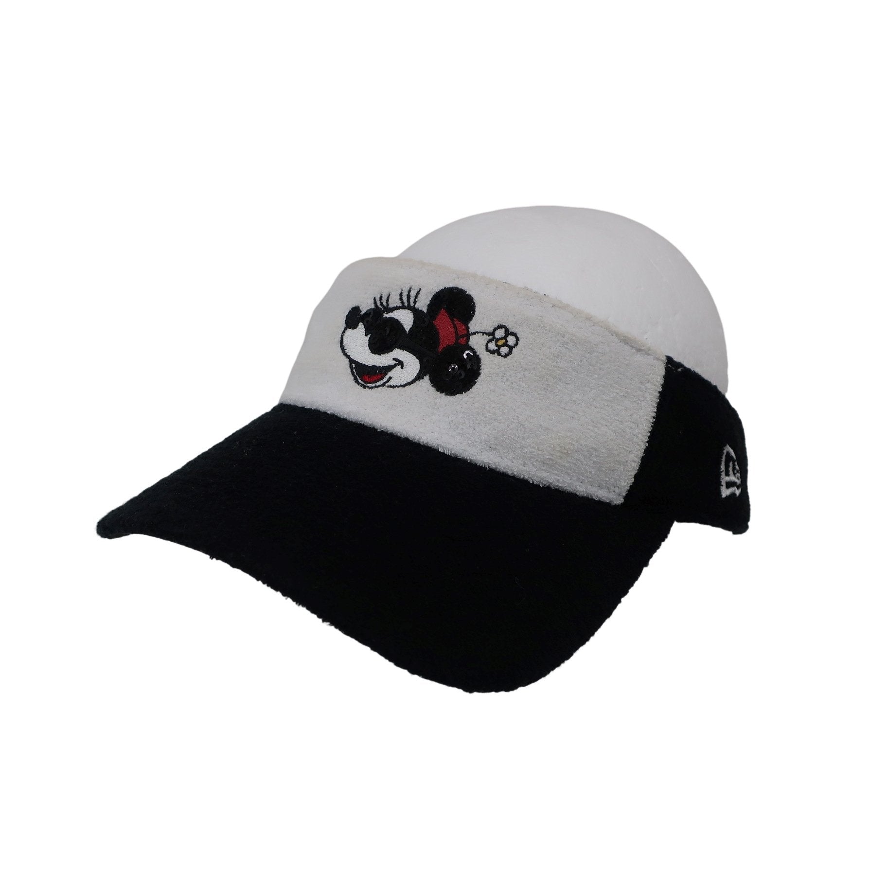 NEW ERA(ニューエラ) サンバイザー 黒白 ミニーちゃん レディース フリーサイズ A