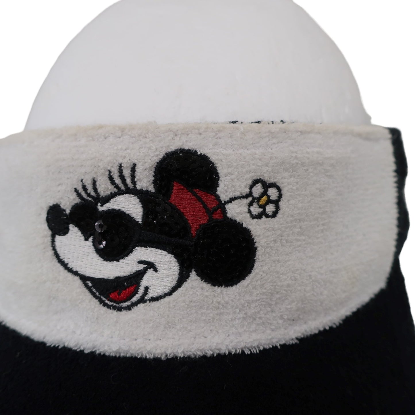 NEW ERA(ニューエラ) サンバイザー 黒白 ミニーちゃん レディース フリーサイズ A