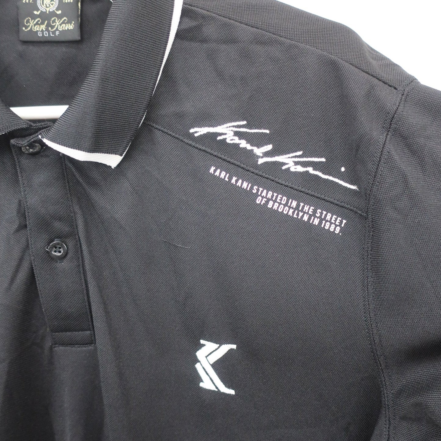 Karl Kani GOLF ポロシャツ 黒 メンズ L A