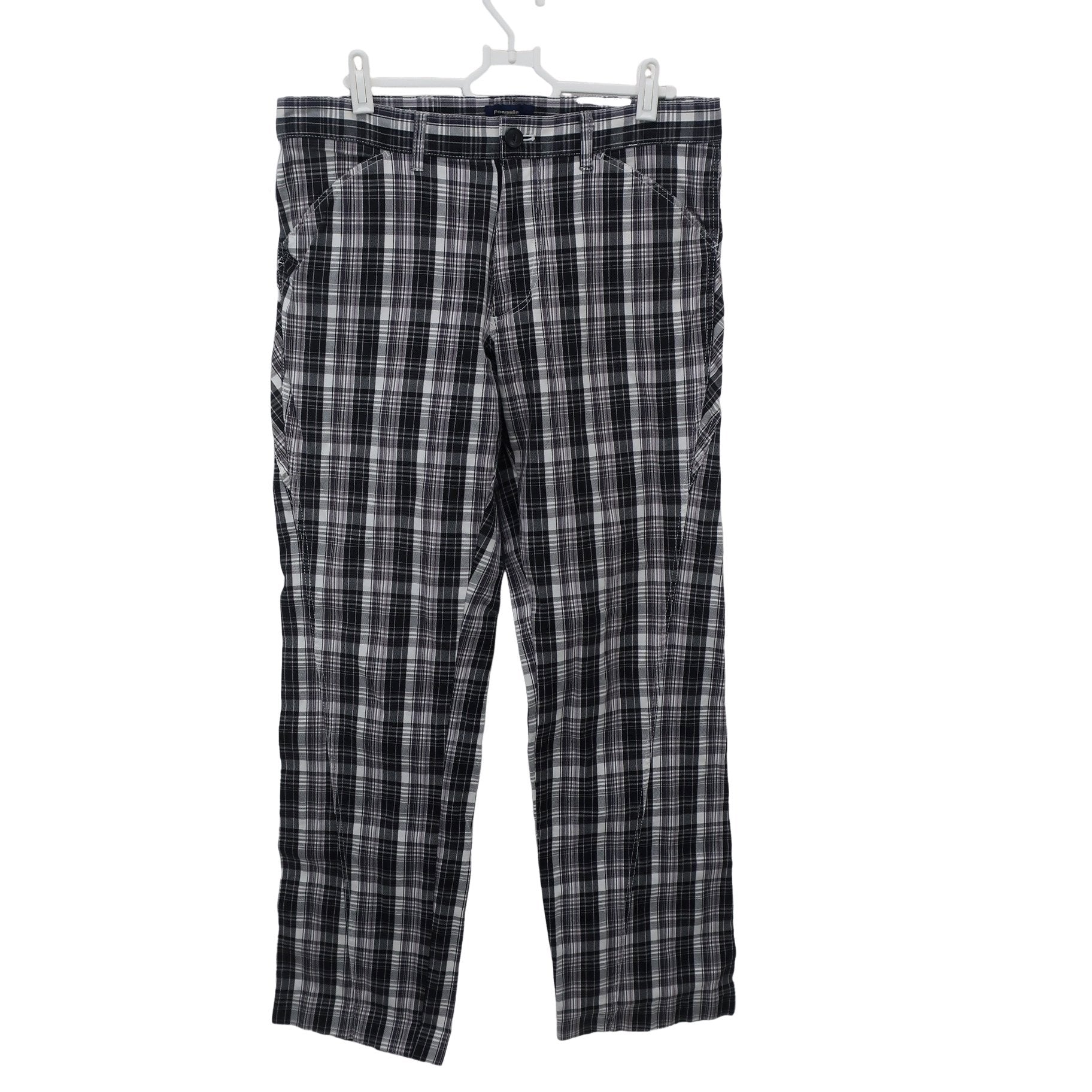 Munsingwear1 パンツ 黒系チェック メンズ 2 A