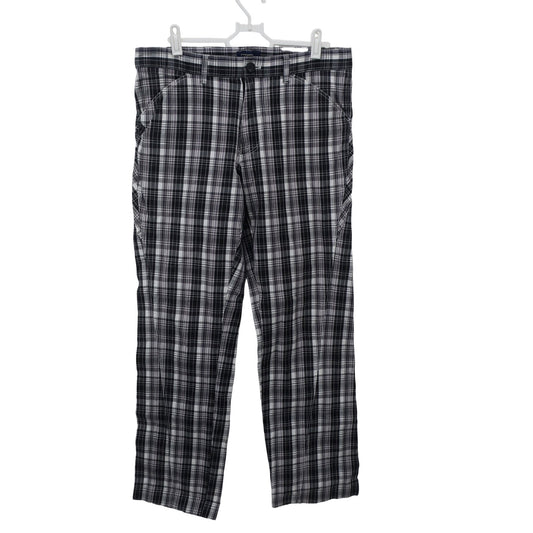 Munsingwear1 パンツ 黒系チェック メンズ 2 A