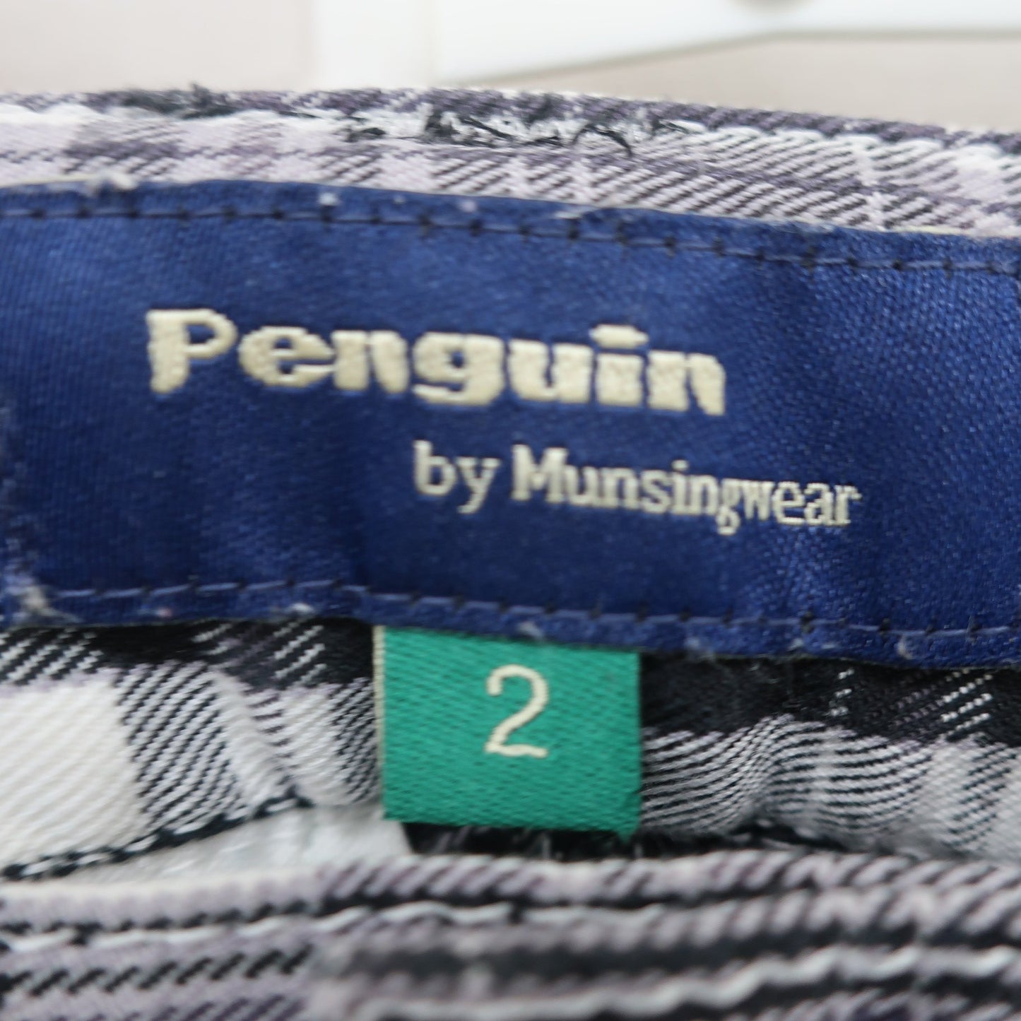 Munsingwear1 パンツ 黒系チェック メンズ 2 A