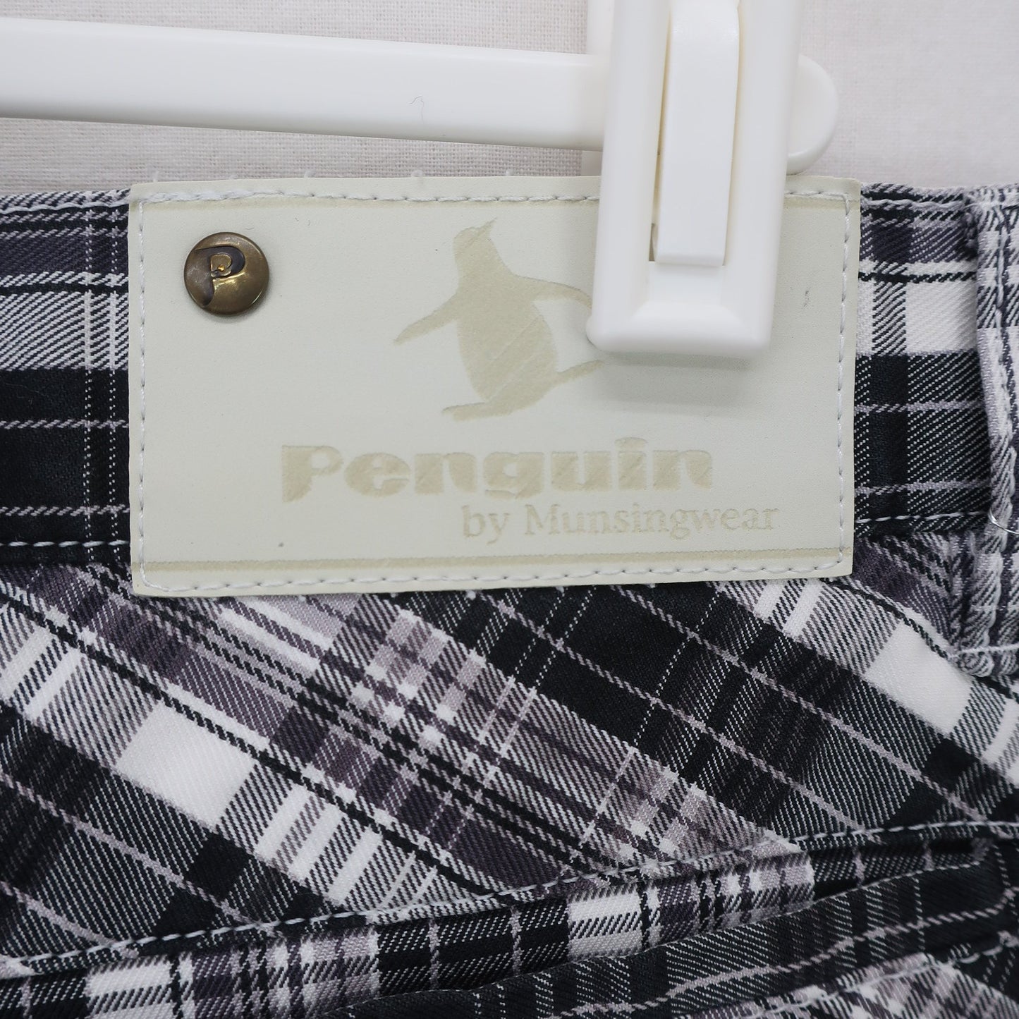 Munsingwear1 パンツ 黒系チェック メンズ 2 A
