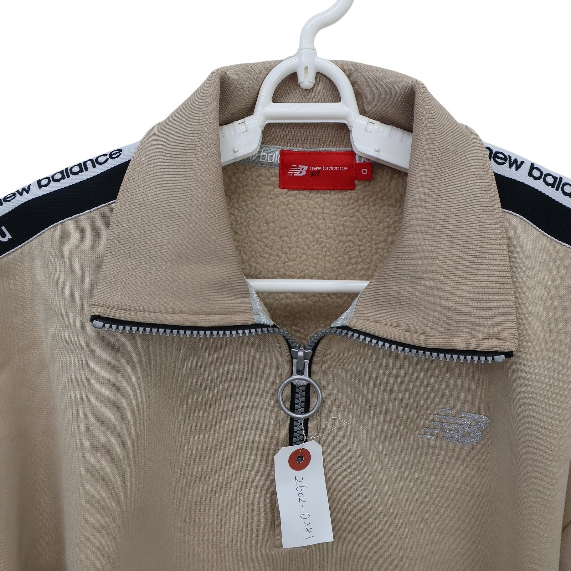 New Balance golf(ニューバランスゴルフ) ハーフジップトレーナー ベージュ レディース 0 012-4262504 A