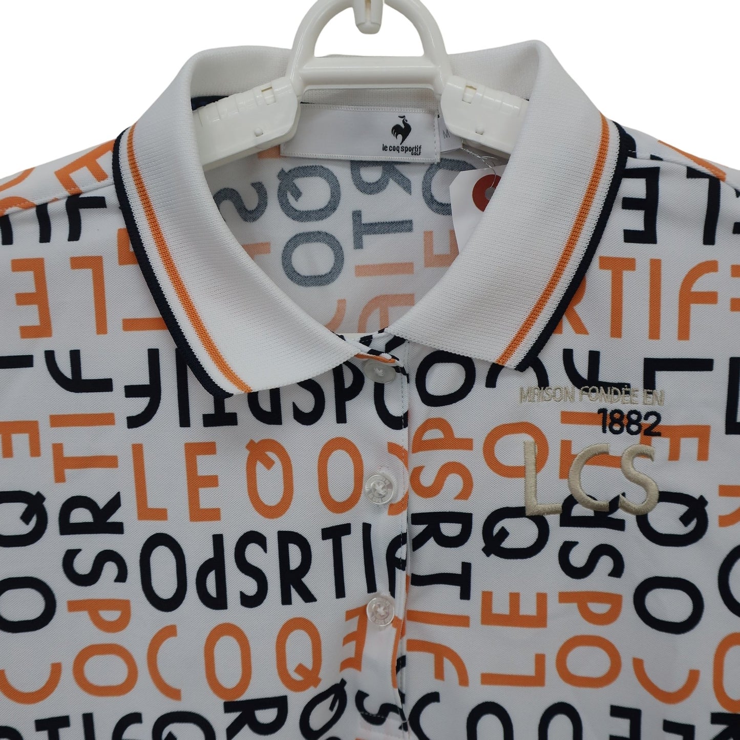 le coq sportif(ルコックスポルティフ) ポロシャツ 白 レディース M A