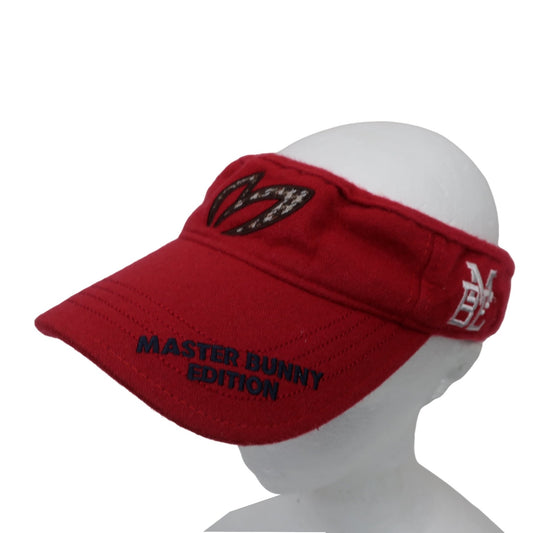 MASTER BUNNY EDITION(マスターバニーエディション) サンバイザー 赤 レディース フリーサイズ B