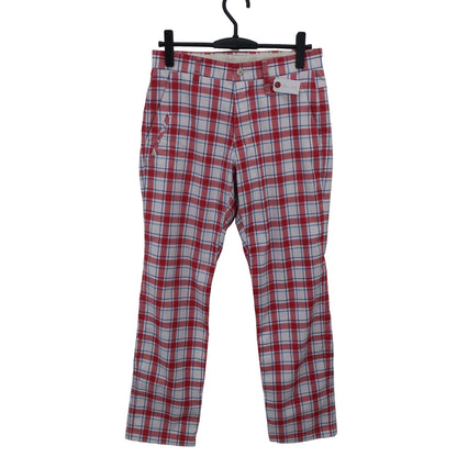 adidas1 パンツ ピンクチェック レディース 76 A