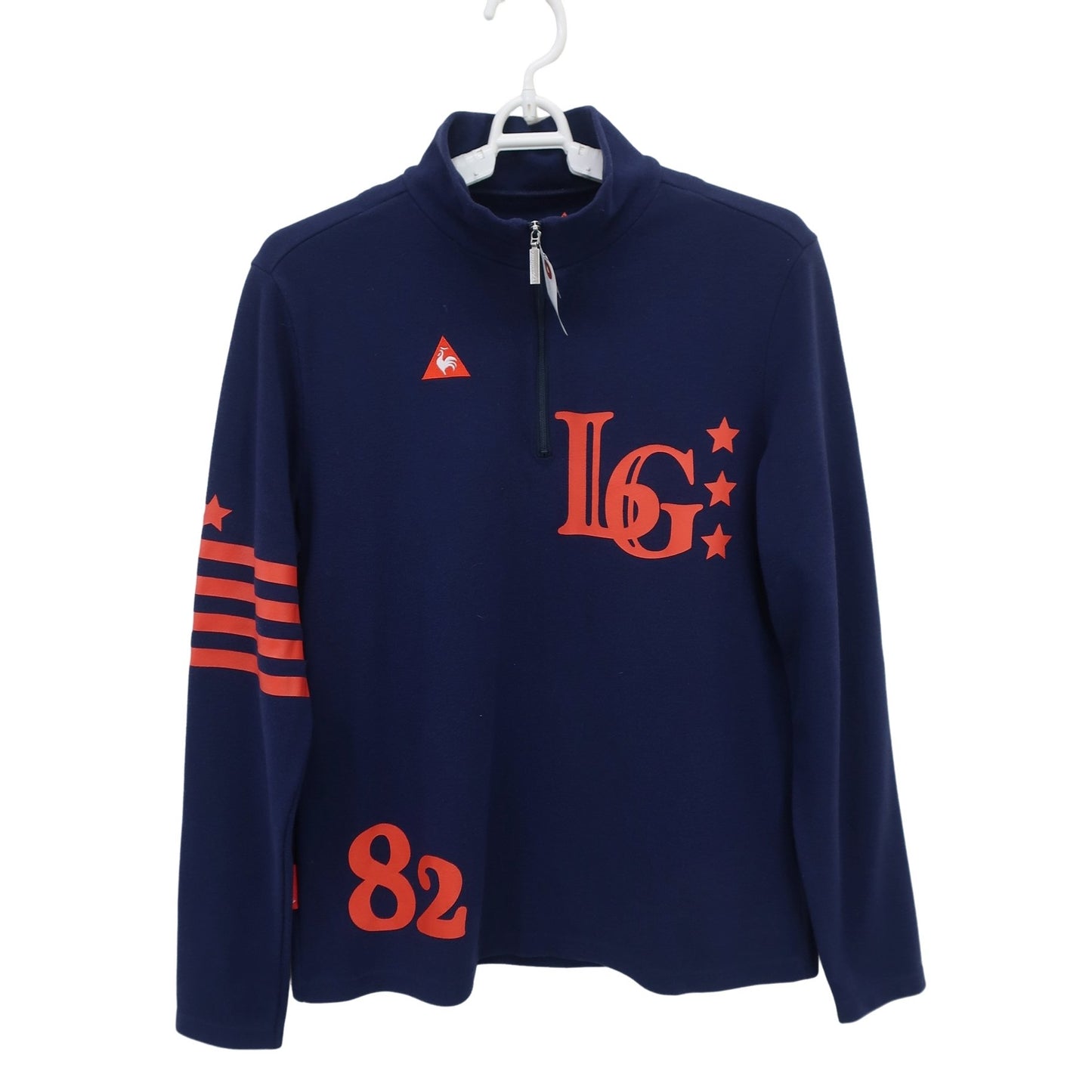 le coq sportif(ルコックスポルティフ) 長袖ハーフジップシャツ ネイビー レディース LL B