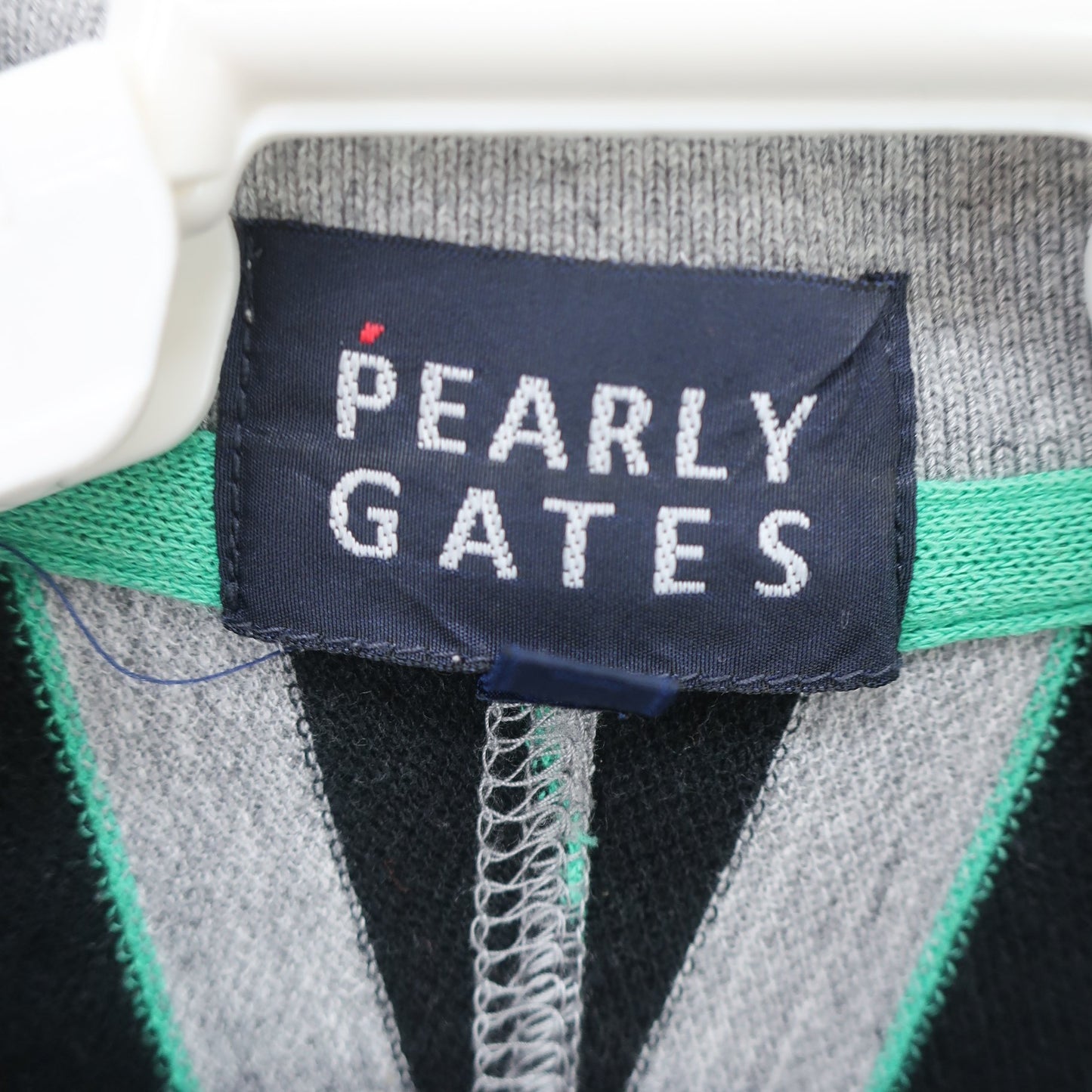 PEARLY GATES(パーリーゲイツ) ポロシャツ グレー黒ボーダー レディース 2 055-160364 B