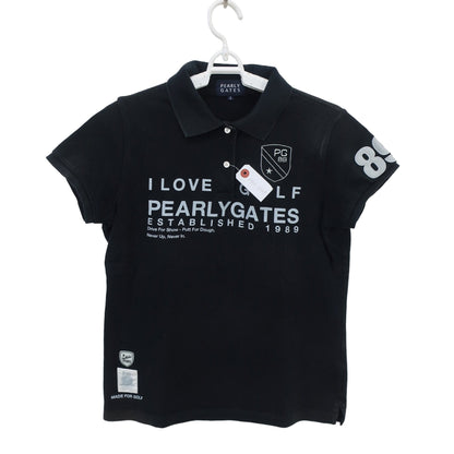 PEARLY GATES(パーリーゲイツ) ポロシャツ 黒 レディース 2 055-260869 B