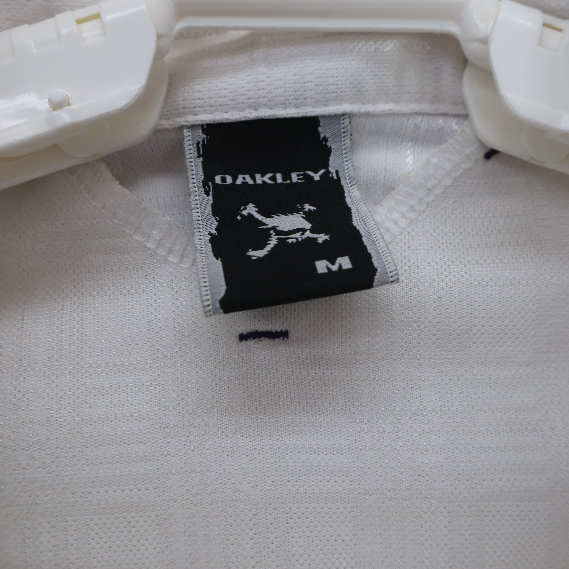 OAKLEY(オークリー) 長袖ポロシャツ 白 メンズ M B