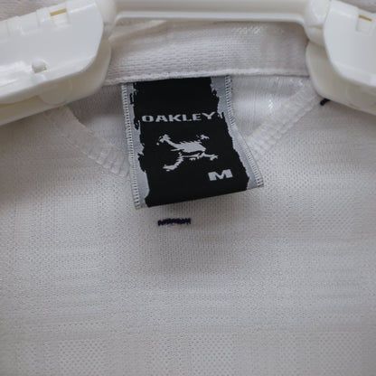 OAKLEY(オークリー) 長袖ポロシャツ 白 メンズ M B