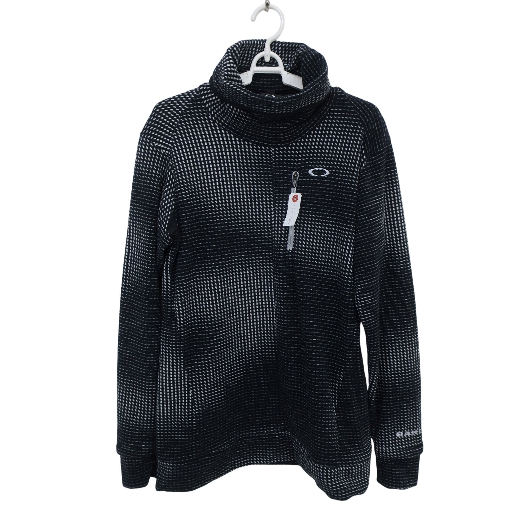 OAKLEY(オークリー) ハイネックシャツ 黒白総柄 メンズ M A