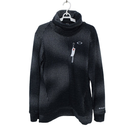 OAKLEY(オークリー) ハイネックシャツ 黒白総柄 メンズ M A